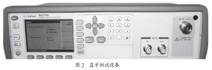 圖2 藍(lán)牙測(cè)試設(shè)備 圖2 藍(lán)牙測(cè)試設(shè)備